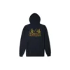 Hoodie mit Berg-Logo, asiatische Größen „Schwarz“