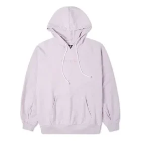 Hoodie mit gesticktem Logo, lila