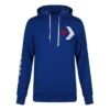 Hoodie mit großem Stern-Chevron-Logo, asiatische Größen, „Blau“