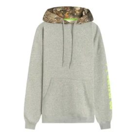 Hoodie mit Kontrastdruck, asiatische Größen „Grey“