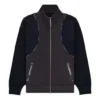Jacke mit Stehkragen und reflektierendem Streifen, lila