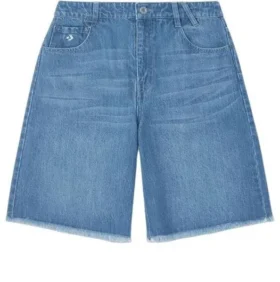 Jeansshorts asiatische Größen „Light Blue Wash“