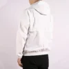 Kapuzenjacke mit Kordelzug und Reißverschlusstasche, weiß