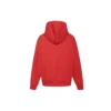 Kapuzenpullover mit Logo-Aufdruck und Kordelzug, rot
