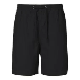 Karierte Shorts asiatische Größen „Schwarz“