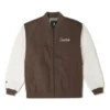 Kettenstich-Jacke, asiatische Größen, „Earthy Brown“