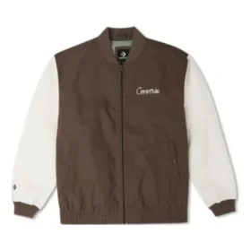 Kettenstich-Jacke, asiatische Größen, „Earthy Brown“