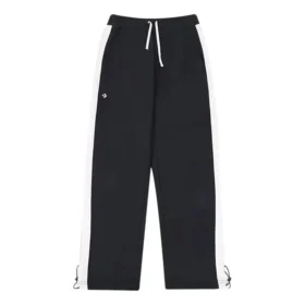 Kordelzug-Jogginghose mit weißem Streifen, asiatische Größen, „Schwarz“