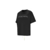 Kurzarm-Shirt mit Spitzenverzierung auf der Rückseite, schwarz