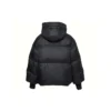 Kurze Daunen-Puffer-Jacke mit Kapuze, asiatische Größen „Schwarz“