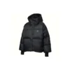 Kurze Daunen-Puffer-Jacke mit Kapuze, asiatische Größen „Schwarz“