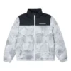 Kurze Daunenjacke asiatische Größen „Grey“