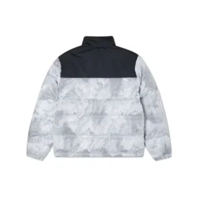 Kurze Daunenjacke asiatische Größen „Grey“