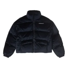Kurze Daunenjacke in asiatischen Größen „Schwarz“