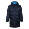 Lange Daunenjacke in asiatischen Größen „Marineblau“