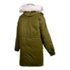 Lange Daunenjacke in asiatischen Größen „Olive Green“