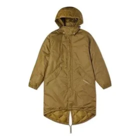 Langer Daunen-Trenchcoat, asiatische Größen „Braun“