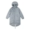 Langer Daunen-Trenchcoat, asiatische Größen, „Grau“