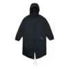 Langer Daunen-Trenchcoat, asiatische Größen, „Schwarz“