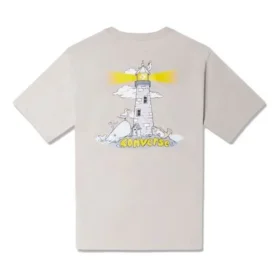 Lighthouse T-Shirt asiatische Größen „Beige“