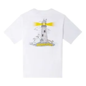Lighthouse T-Shirt (asiatische Größen) „Weiß“