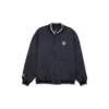Logo-Baseballjacke, asiatische Größen „Schwarz“
