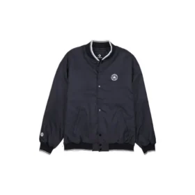 Logo-Baseballjacke, asiatische Größen „Schwarz“