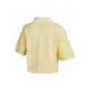 Logo Colorblock Short Cremefarbenes Polohemd