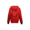 Logo Knit Kapuzen-Kordelzug Rot