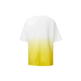 Logo-Print mit Farbverlauf, kurzärmelig, gelb