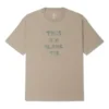 Logo-T-Shirt asiatische Größen „Beige“