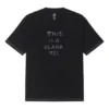 Logo-T-Shirt asiatische Größen „Black“