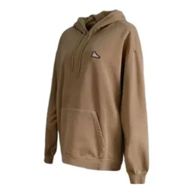 Loose Fit Sneakers Patch Hoodie Asia-Größen „Nomad Khaki“