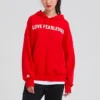 Love The Progress 2.0 Oversized-Pullover-Hoodie, asiatische Größen, „Rot“