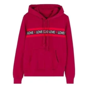 Love the Progress Print Hoodie – asiatische Größen „Rot“