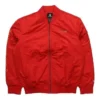 Lässige Sportjacke mit kurzem Stehkragen, asiatische Größen, „Rot“
