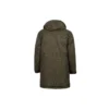 Mittellange bedruckte Sideline-Daunenjacke, asiatische Größen „Olive Green“