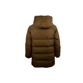Mittellange Daunenjacke in asiatischen Größen „Olivgrün“
