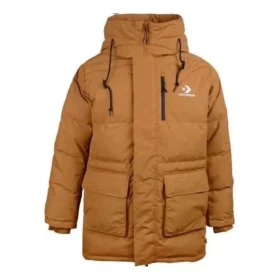 Mittellange Daunenjacke mit Daunenfüllung, asiatische Größen „Wheat“