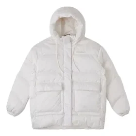 Modische Mid-Down-Jacke, asiatische Größen, „Weiß“