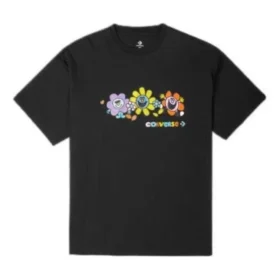 Much Love T-Shirt mit Rundhalsausschnitt, asiatische Größen „Black“