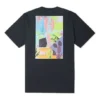 Neon Nature Graphic T-Shirt asiatische Größen „Schwarz“