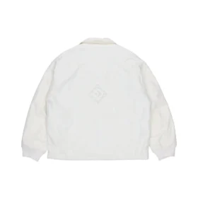 Neujahrsserie Logo-Print Revers-Jacke Cremeweiß