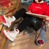 Neujahrsserie Tiger Stripes Hoodie Rot