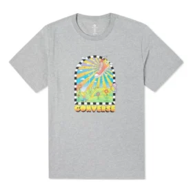 New Heights Grafik-T-Shirt asiatische Größen „Grau“