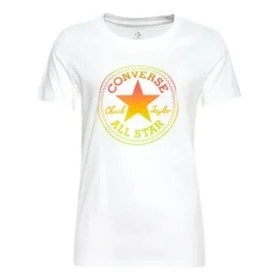 Ombre Chuck Patch Crew T-Shirt (asiatische Größen) „White Yellow“