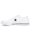 One Star Low-Top aus perforiertem Leder „White Black“