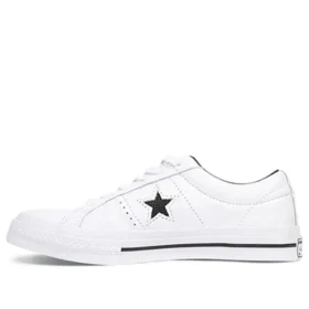 One Star Low-Top aus perforiertem Leder „White Black“