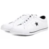 One Star Low-Top aus perforiertem Leder „White Black“