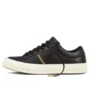 One Star OX Schuhe „Schwarz/Weiß“ Leder